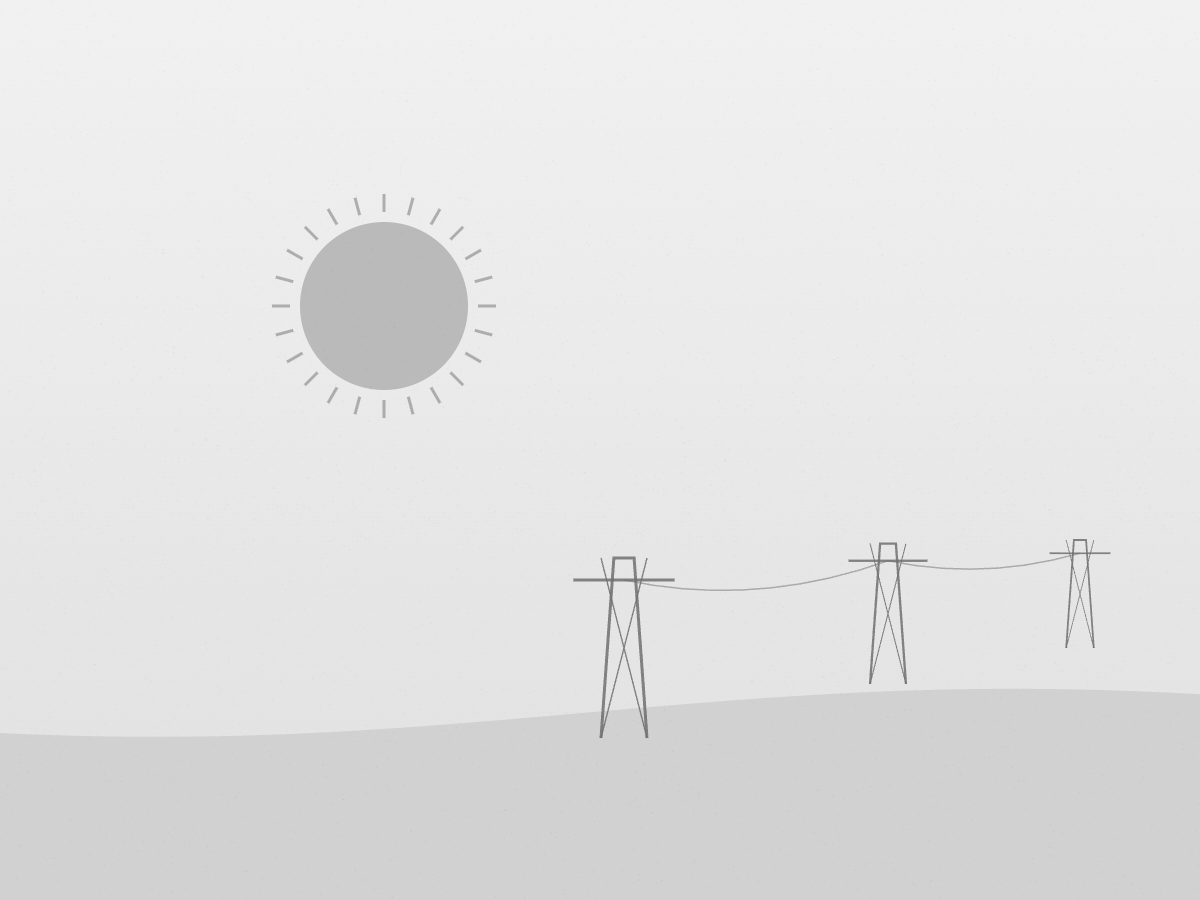 Power transmission line at sunrise