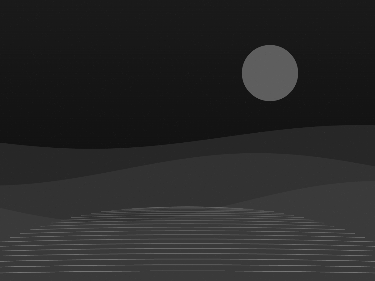 Cultivated fields at dusk